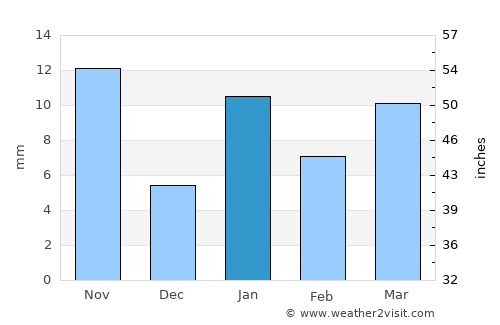 Chapuco average rain in January