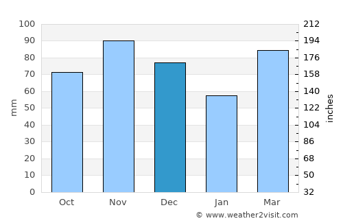 Charleston average rain in December