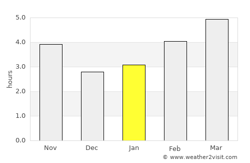 Chavdar average rain in January