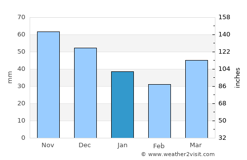 Cheboygan average rain in January