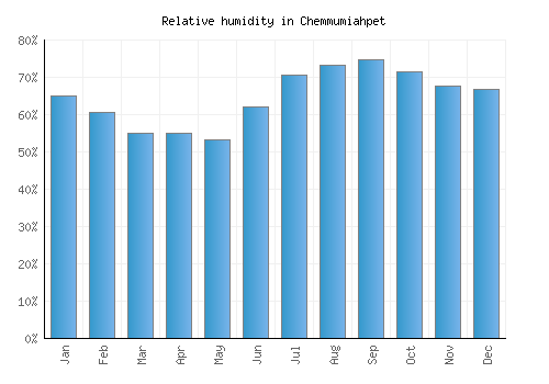 Chemmumiahpet relative humidity averages