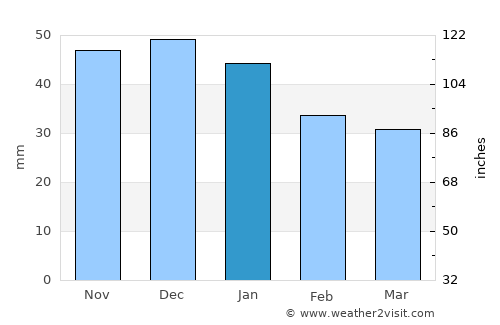 Chertkovo average rain in January
