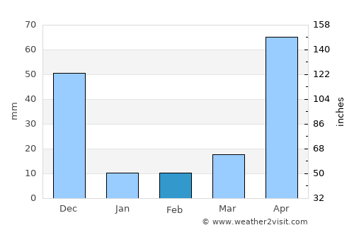 Chettipālaiyam average rain in February