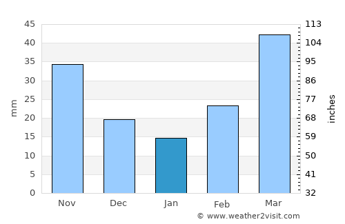 Cheyenne average rain in January