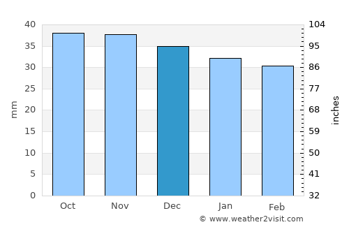 Chichiş average rain in December