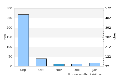 Chichli average rain in November