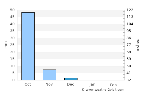 Chikhli average rain in December