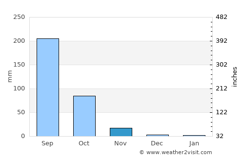Chincholi average rain in November