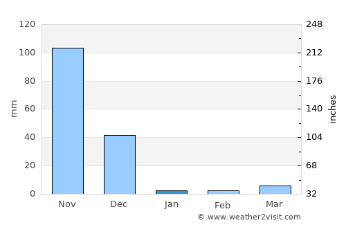 Chinnachowk average rain in January