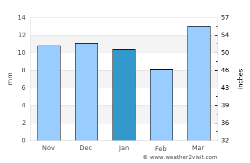 Choteau average rain in January