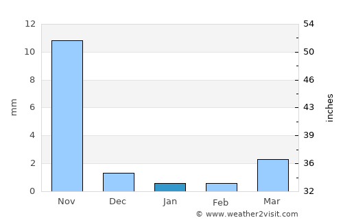 Chotila average rain in January