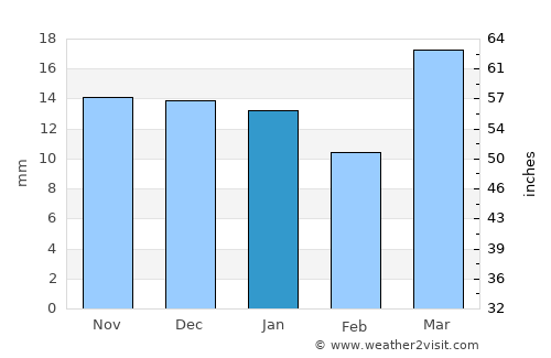 Cinco Saltos average rain in January