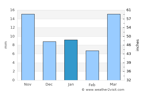 Ciudad Serdán average rain in January