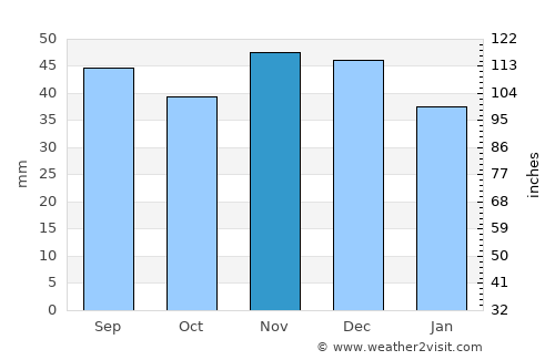 Ciuperceni average rain in November