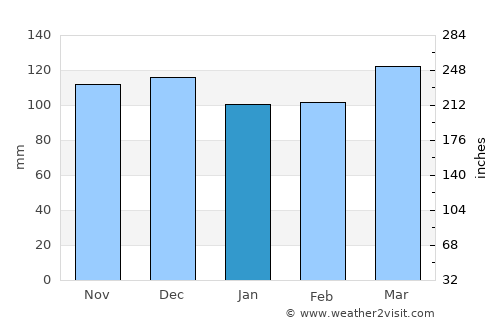 Clinton average rain in January