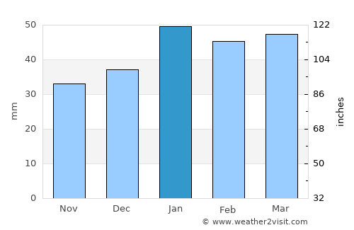Clovis average rain in January