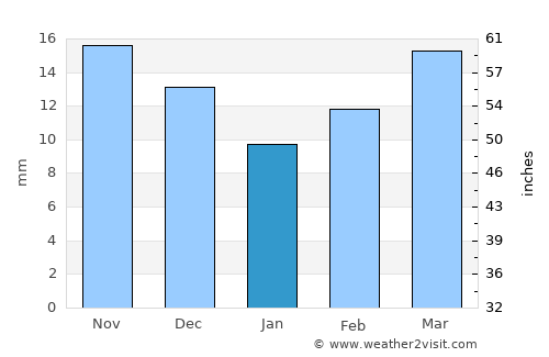 Clovis average rain in January