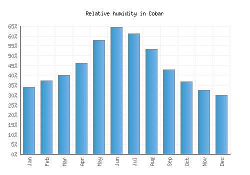 Cobar relative humidity averages