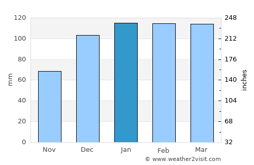 Cochran average rain in January