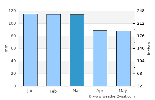 Cochran average rain in March