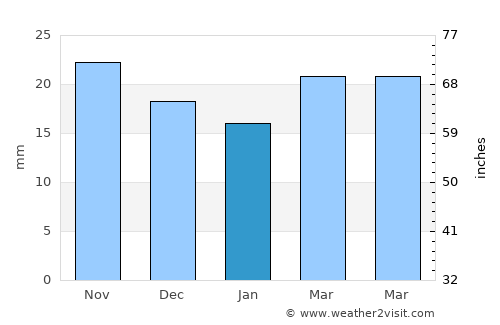 Colorado City average rain in January