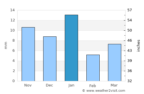 Comonfort average rain in January