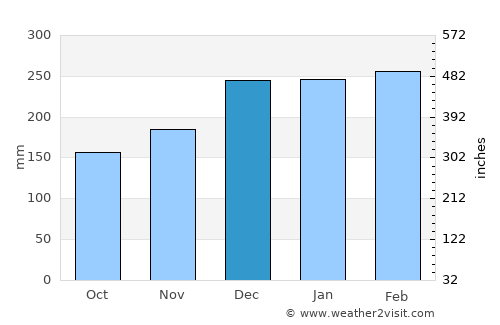 Conceição do Araguaia average rain in December