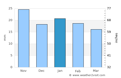 Concepción del Oro average rain in January
