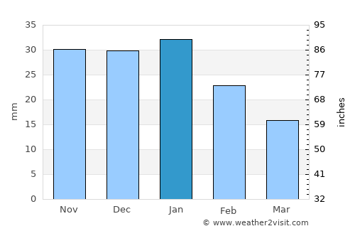 Conkal average rain in January