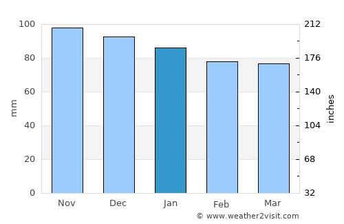 Conroe average rain in January