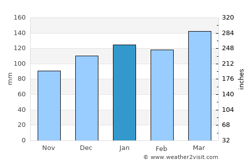 Conyers average rain in January