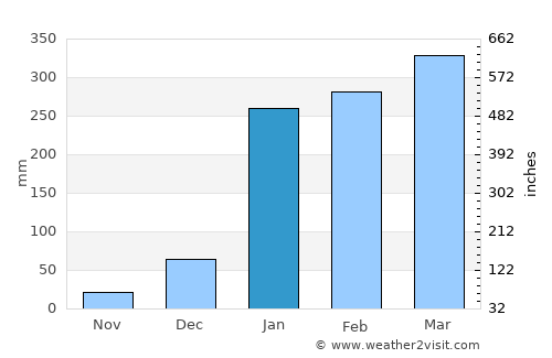 Coronel Marcelino Maridueña average rain in January