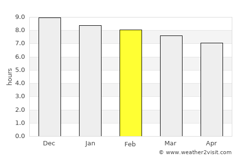 Coronel Oviedo average rain in February