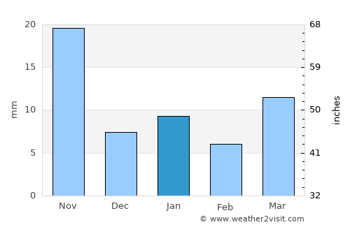 Coyotepec average rain in January