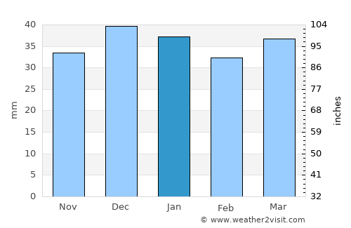 Craig average rain in January