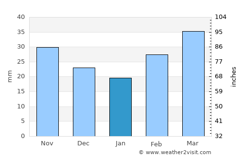 Crowell average rain in January