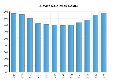 Cudalbi relative humidity averages