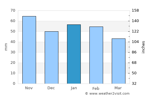 Cuero average rain in January