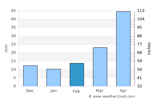 Custer average rain in February