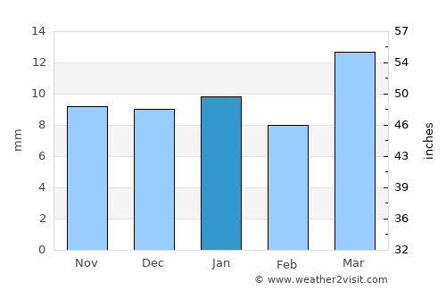Cut Bank average rain in January