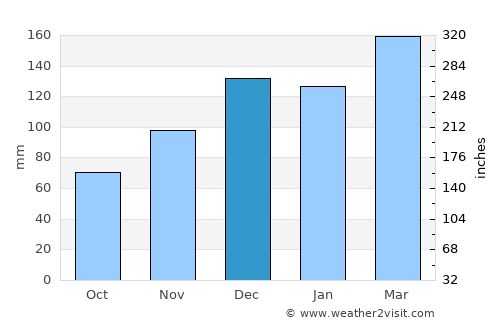 Dadeville average rain in December