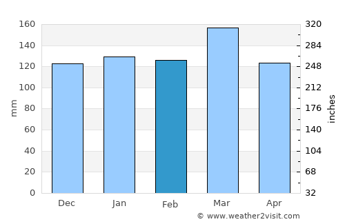 Dallas average rain in February