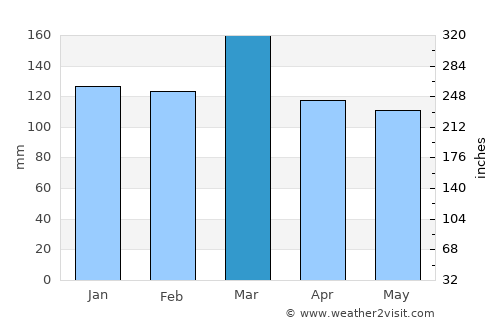 Dalton average rain in March
