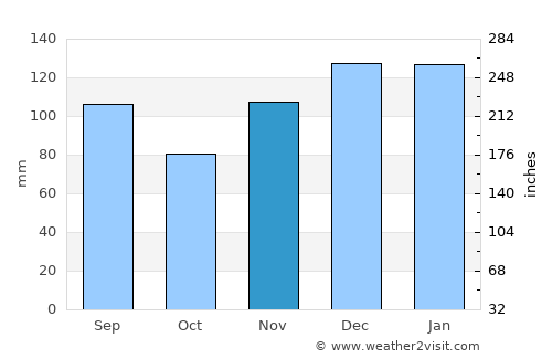 Dalton average rain in November