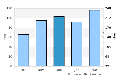 Danville average rain in December