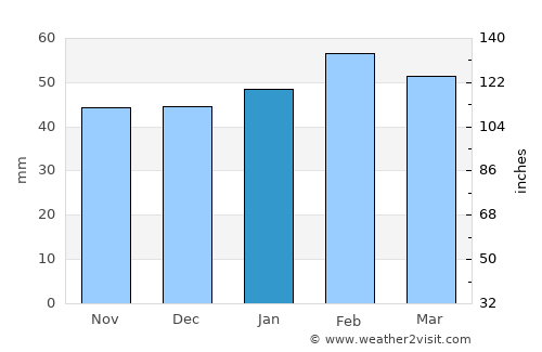 Dar Chioukh average rain in January