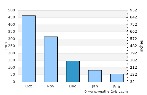 David average rain in December