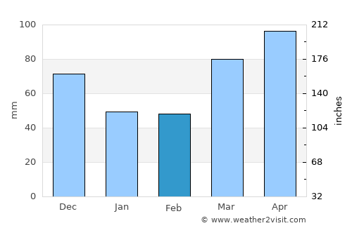 Decatur average rain in February