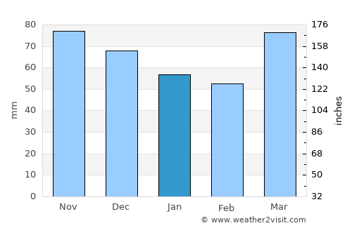 Decatur average rain in January