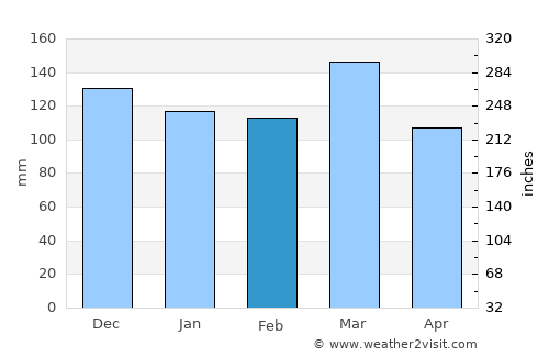 Decatur average rain in February
